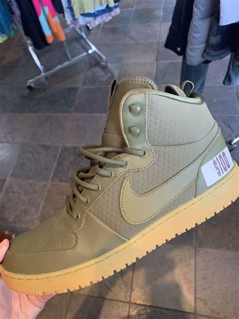 Nike Ebernon Mid Winter Olive Canvas Mens 13 